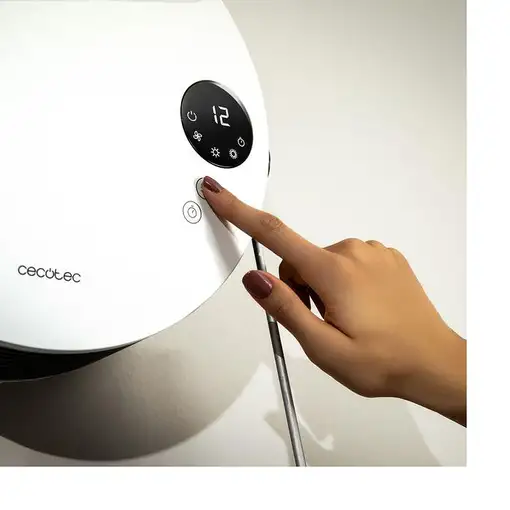 Cecotec ReadyWarm 2000 Round Interior Blanco, Negro 2000 W Ventilador eléctrico