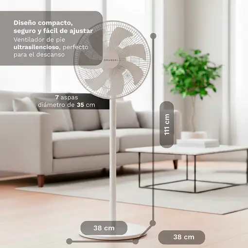 Ventiladores pie/suelo Blanco GRUNKEL