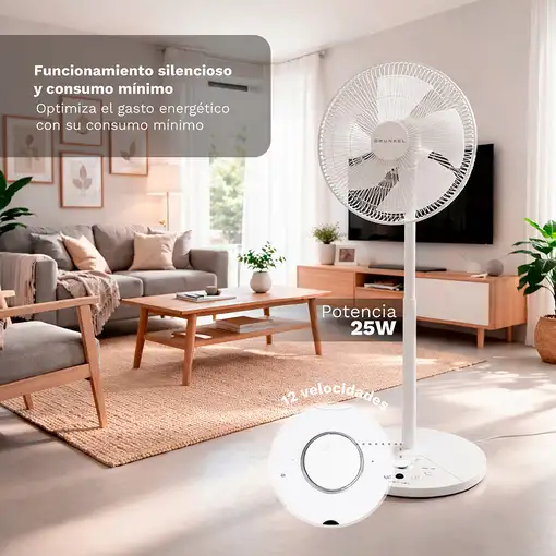 Ventiladores pie/suelo Blanco GRUNKEL