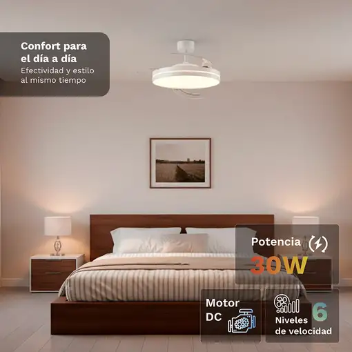 Ventiladores techo Blanco GRUNKEL