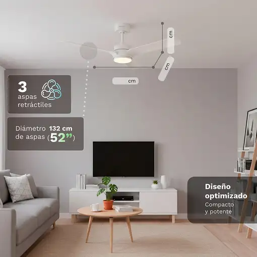 Ventiladores techo Blanco GRUNKEL
