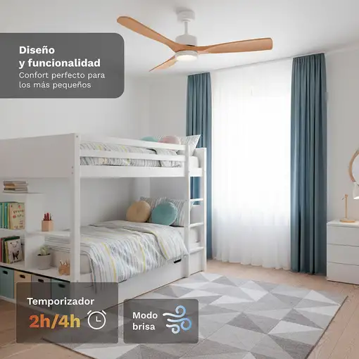 Ventiladores techo Madera GRUNKEL