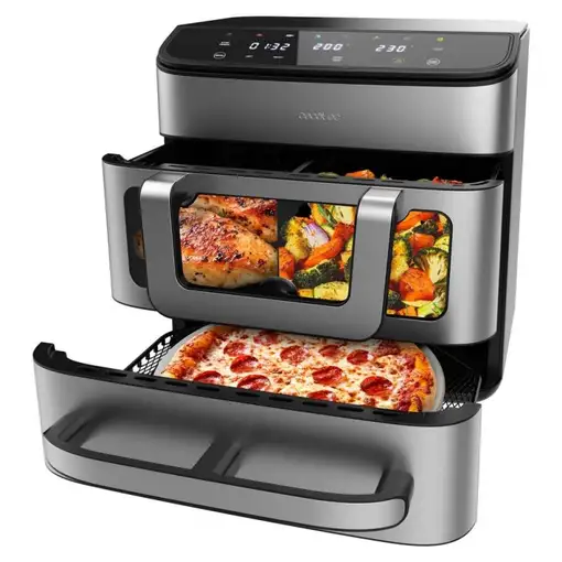 Freidora de aire 18 L, 2700 W, Cecofry FoodCourt 18000 4Pizza CECOTEC