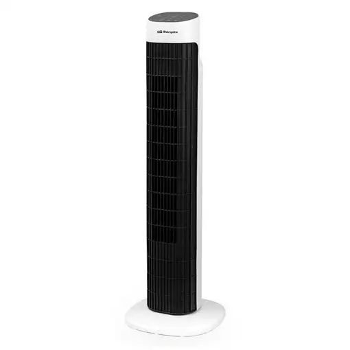 Ventilador torre negro y blanco, 45 W, 3 velocidades, TWM 0930 ORBEGOZO Ventilador torre negro y blanco, 45 W, 3 velocidades, TWM 0930 ORBEGOZO