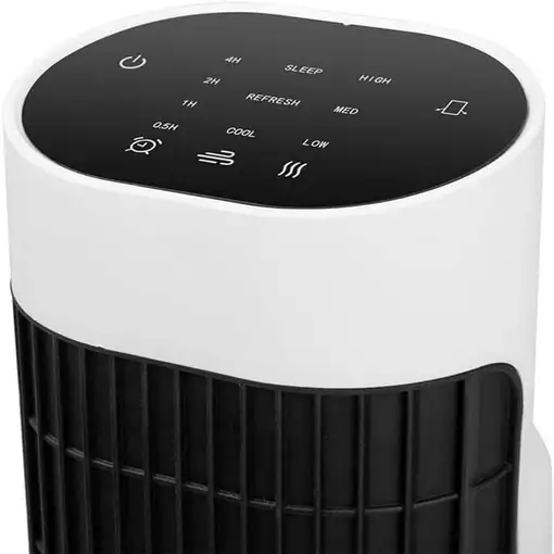 Ventilador torre negro y blanco, 45 W, 3 velocidades, TWM 0930 ORBEGOZO