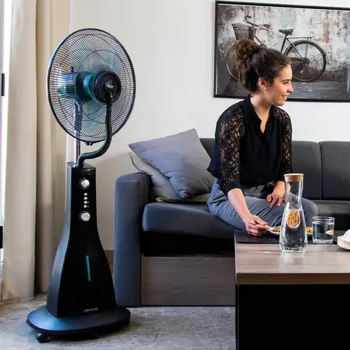 Ventilador nebulizador negro, 90 W, nergySilence 590 FreshEssence CECOTEC