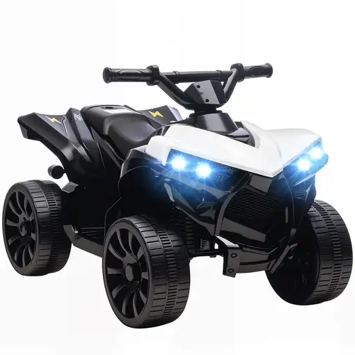 Quad Eléctrico para Niños 6 V 70x42x45 cm Blanco AIYAPLAY Quad Eléctrico para Niños 6 V 70x42x45 cm Blanco AIYAPLAY