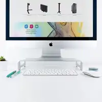 TooQ TQMR0004 soporte para monitor 33 cm (13'') Escritorio Plata