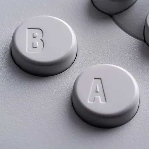 Joystick 8Bitdo 64 Inalámbrico Bluetooth/USB Gamepad Analógico  Blanco