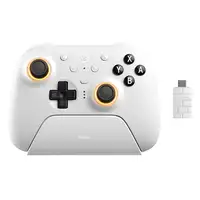 8bitdo Ultimate 2 Mando Bluetooth para Switch 1/2/PC (Windows, Edición Blanca)