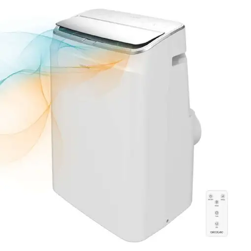 Aire acondicionado portátil, Forceclima 12600 Soundless Heating Essential CECOTEC
