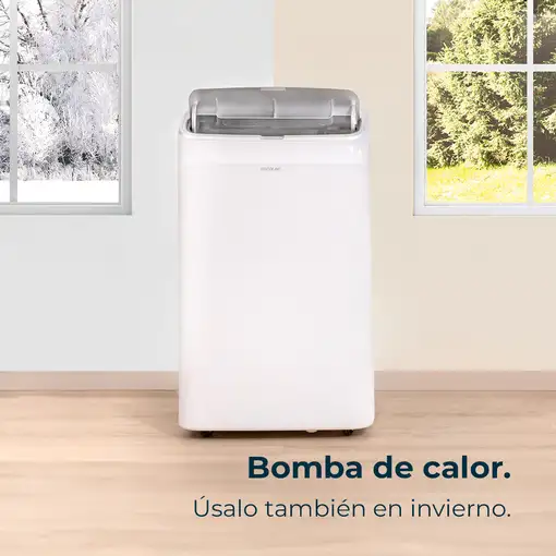 Aire acondicionado portátil, Forceclima 12600 Soundless Heating Essential CECOTEC