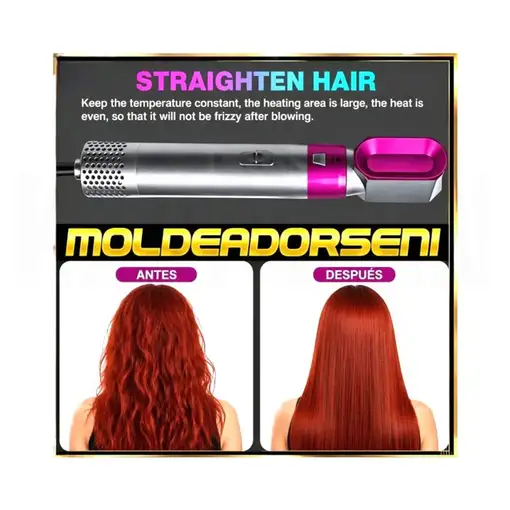 Cepillo Moldeador Multifuncional Karawan Gris 5 en 1 – Volumen Profesional