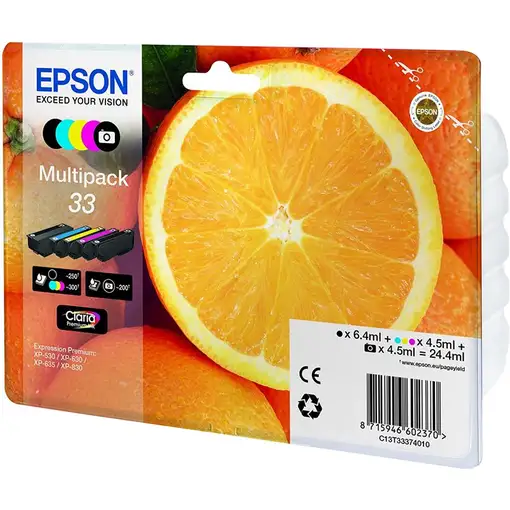Epson Oranges Multipack 5-colours 33 Claria Premium Ink