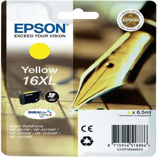 Epson Pen and crossword Cartucho 16XL amarillo Epson Pen and crossword Cartucho 16XL amarillo