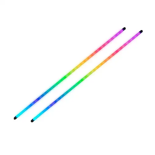 Mars Gaming MLT-TWO, 2x Tiras LED Neon ARGB 400mm, 5V 3 Pin Compatibles con Hubs y