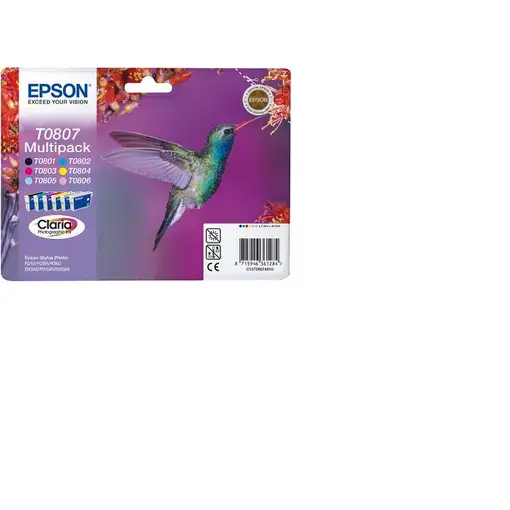 Epson Multipack 6-colours T0807 Claria Photographic Ink