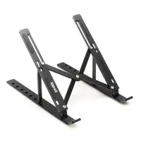 iggual Soporte portátil plegable aluminio negro 17