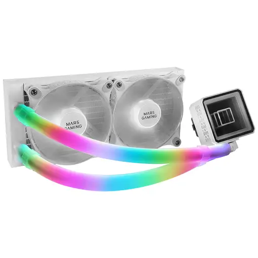 Mars Gaming MCA-WT, Funda ARGB para Tubos de Refrigeración Líquida, 30 LEDs Ultra