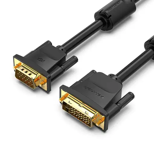 Vention EACBH adaptador de cable de vídeo 2 m DVI VGA (D-Sub) Negro