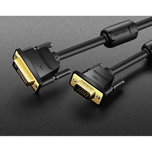 Vention EACBH adaptador de cable de vídeo 2 m DVI VGA (D-Sub) Negro