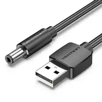 Vention CEYBG cable de transmisión Negro 1,5 m USB A DC 5.5mm