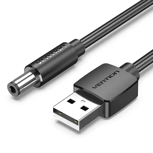 Vention CEYBG cable de transmisión Negro 1,5 m USB A DC 5.5mm