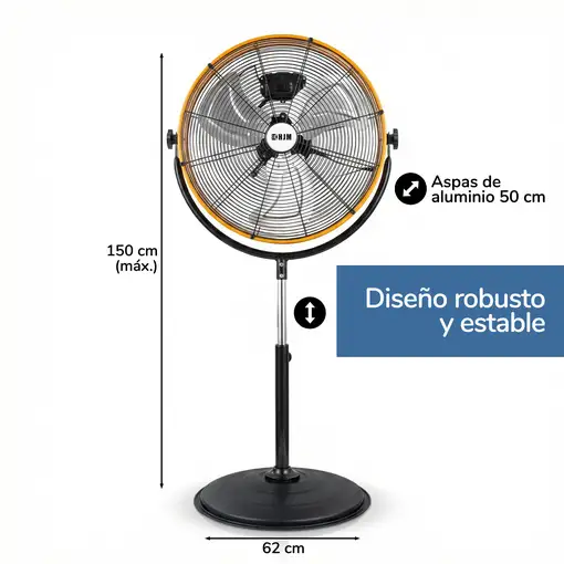 Ventilador de pie FES222 50cm 120W HJM