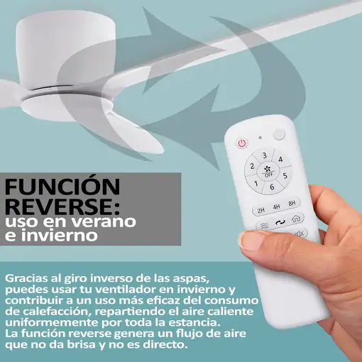 Ventilador de techo VT555 HJM sin luz
