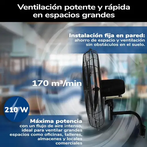 Ventilación de pared VIP003 70 cm HJM