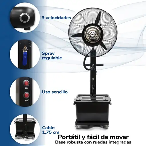 Ventilador nebulizador ext VIT990  65cm 210W HJM