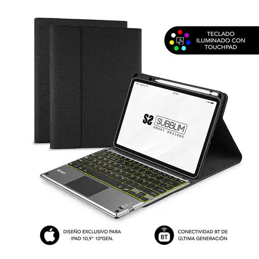 SUBBLIM Funda Tablet KEYTAB ProBT Touchpad Ipad 10,9/11 10a/11a Gen NEGRA SUBBLIM Funda Tablet KEYTAB ProBT Touchpad Ipad 10,9/11 10a/11a Gen NEGRA