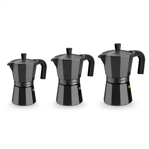 Cafeteras italianas Negro 3 cups M640003 MONIX