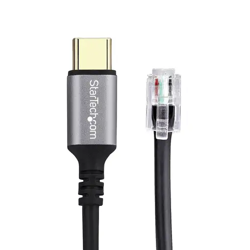 StarTech.com Adaptador USB-C a RJ9 para Auriculares con Micrófono - Adaptador USB