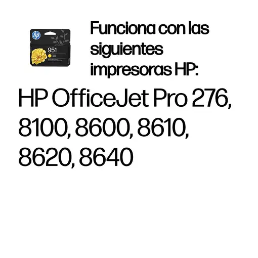 HP Cartucho de tinta original 951 amarillo