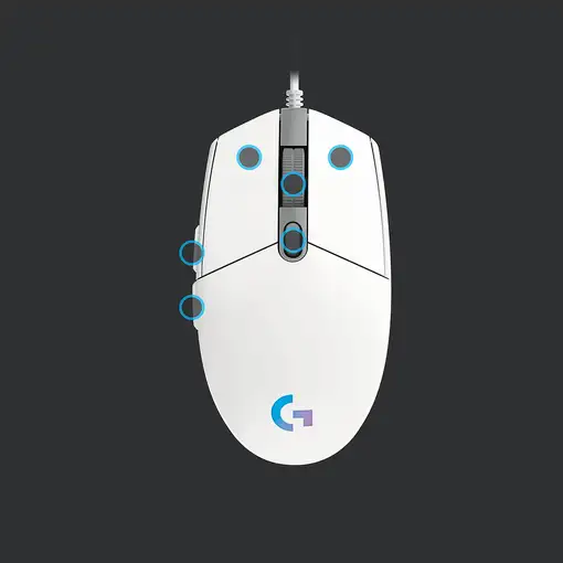 Logitech G 910-005797 ratón Juego mano derecha USB tipo A 8000 DPI