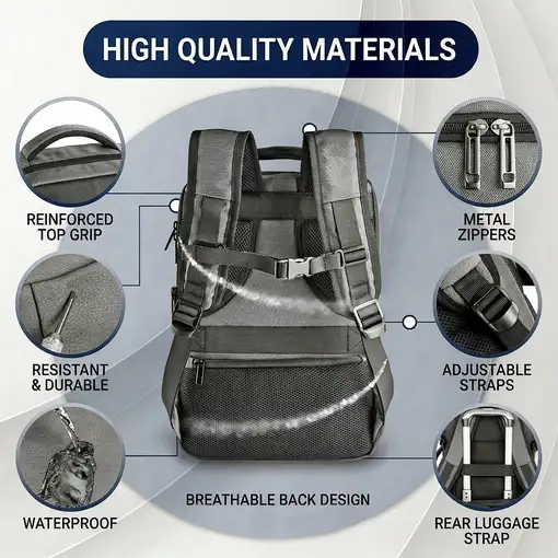 Mochila para portátil 15,6", Sacks Horizon, expandible, viaje acolchada 20l, NGS