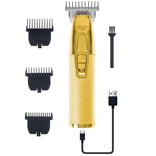 Adler AD 2836G depiladora para la barba Batería 4 6 mm Oro