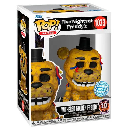 Figura pop five night at freddys withered golden freddy exclusive Figura pop five night at freddys withered golden freddy exclusive