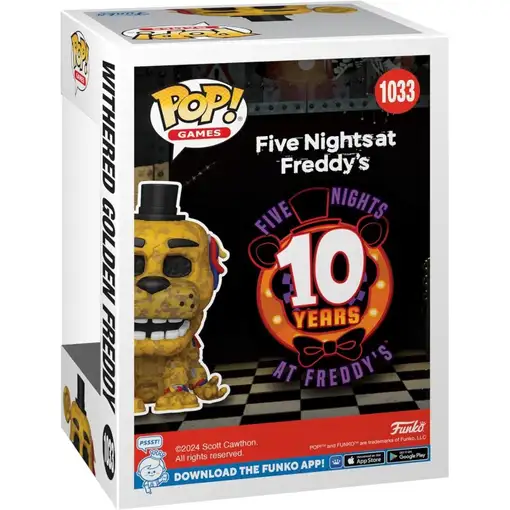 Figura pop five night at freddys withered golden freddy exclusive