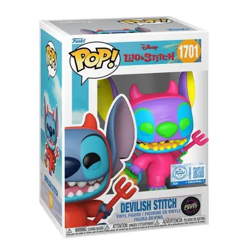 Figura Funko Pop! Disney Stitch Devilish Stitch Modelo 1701 | 91833 Edición Chase