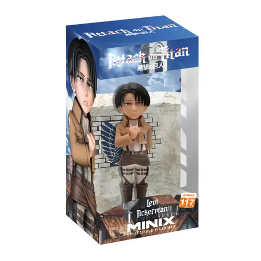 Figura Minix Ataque de los Titanes Levi Ackerman Modelo 117