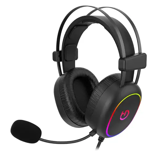 Hiditec Erys ARGB Auriculares Alámbrico Diadema Juego Negro