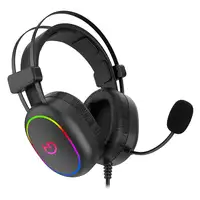 Hiditec Erys ARGB Auriculares Alámbrico Diadema Juego Negro