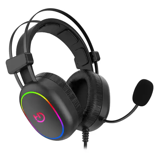 Hiditec Erys ARGB Auriculares Alámbrico Diadema Juego Negro