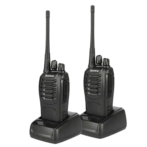 Pack 2 Walkie Talkies Klack UHF 400-470 MHz con Base de Carga Pack 2 Walkie Talkies Klack UHF 400-470 MHz con Base de Carga