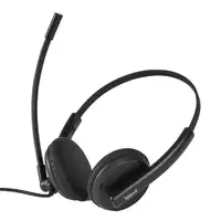 iggual ENC 3030 Auriculares Alámbrico Diadema Oficina/Centro de llamadas Negro