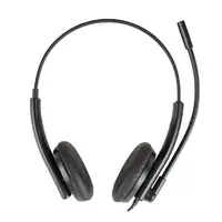 iggual ENC 3030 Auriculares Alámbrico Diadema Oficina/Centro de llamadas Negro