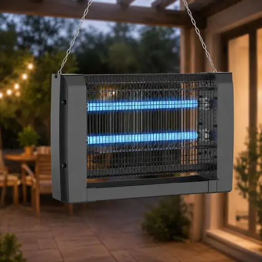 Lámpara UV Antimosquitos Klack 11,5W con 2 Tubos LED 80 m²