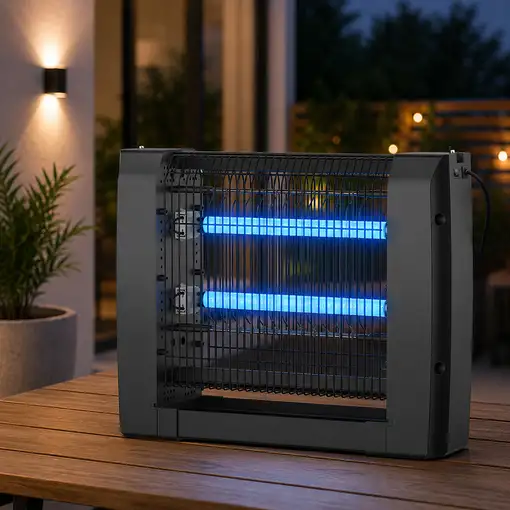 Lámpara UV Antimosquitos Klack 8W con 2 Tubos LED y Alcance 30 m²